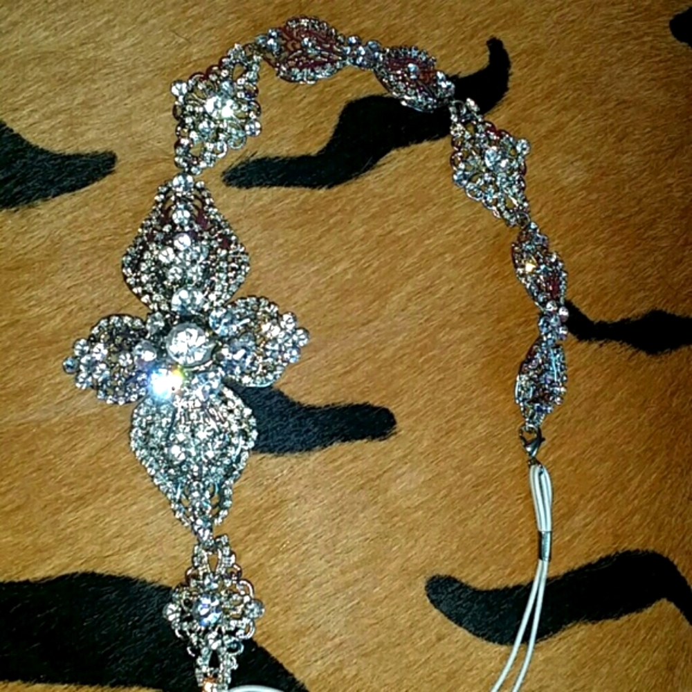Designer rhinestone headband, showstopper